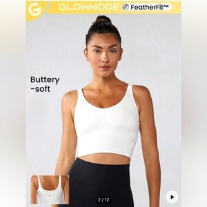 *NWT* GLOWMODE FeatherFit™ U Back Cropped Active Tank Top